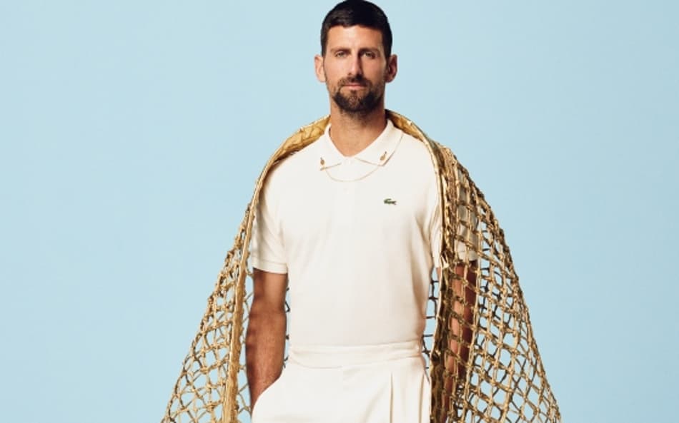 Novak Djokovic em ensaio fotográfico para um de seus patrocinadores