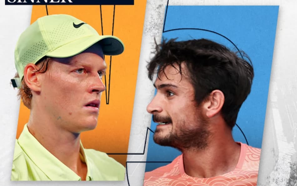 Jannik Sinner e Mariano Navone se enfrentam em Roma