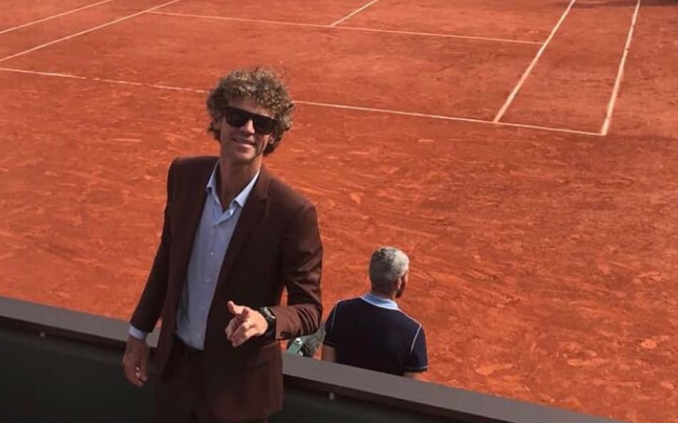 Guga Kuerten em Roland Garros, em 2018