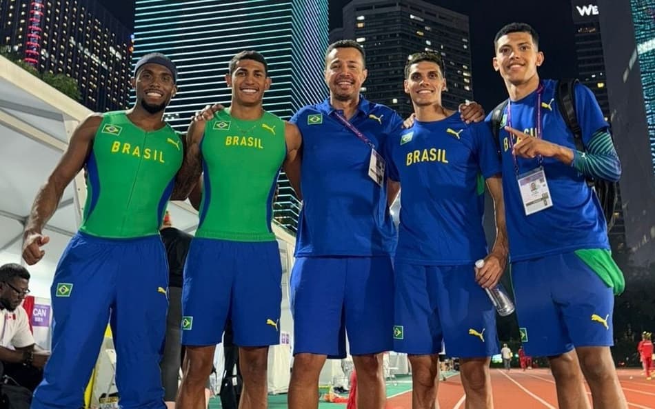 Desepenho no Mundial de Revezamentos foi o melhor da temporada para o Brasil