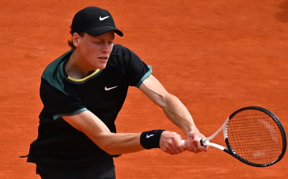 Jannik Sinner em treino em Roma (Corinne Dubreuil/ATP Tour)