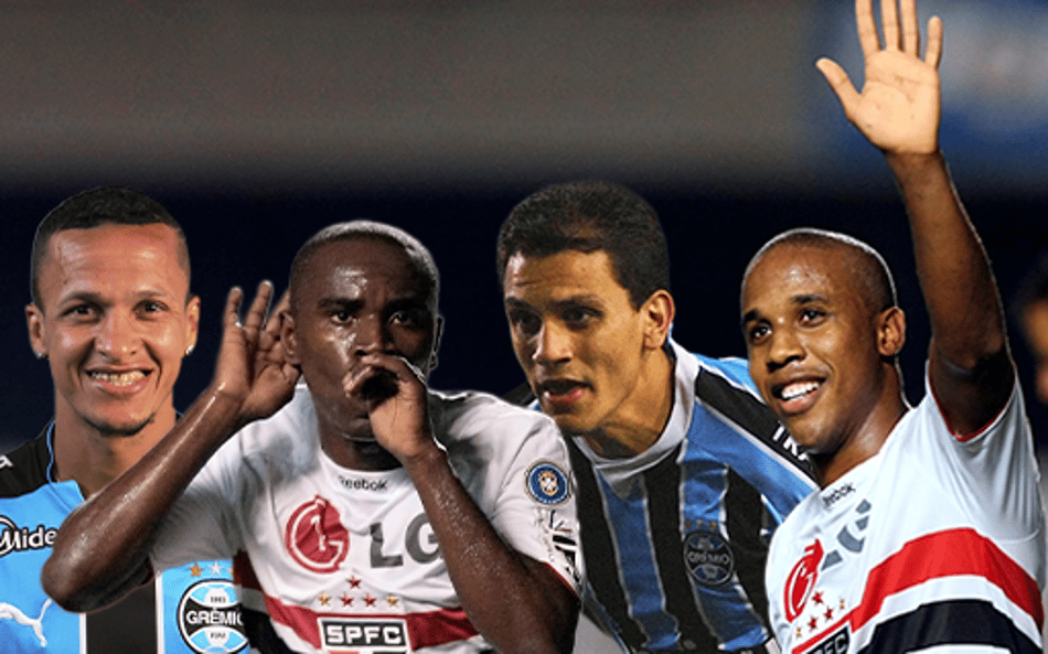 Souza, Hugo, Fábio Santos e Borges (Foto: Arte/ Lance!)