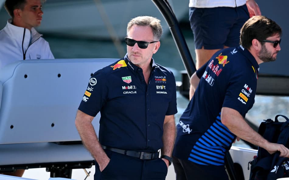 Christian Horner no GP de Mônaco (Foto: NICOLAS TUCAT / AFP)