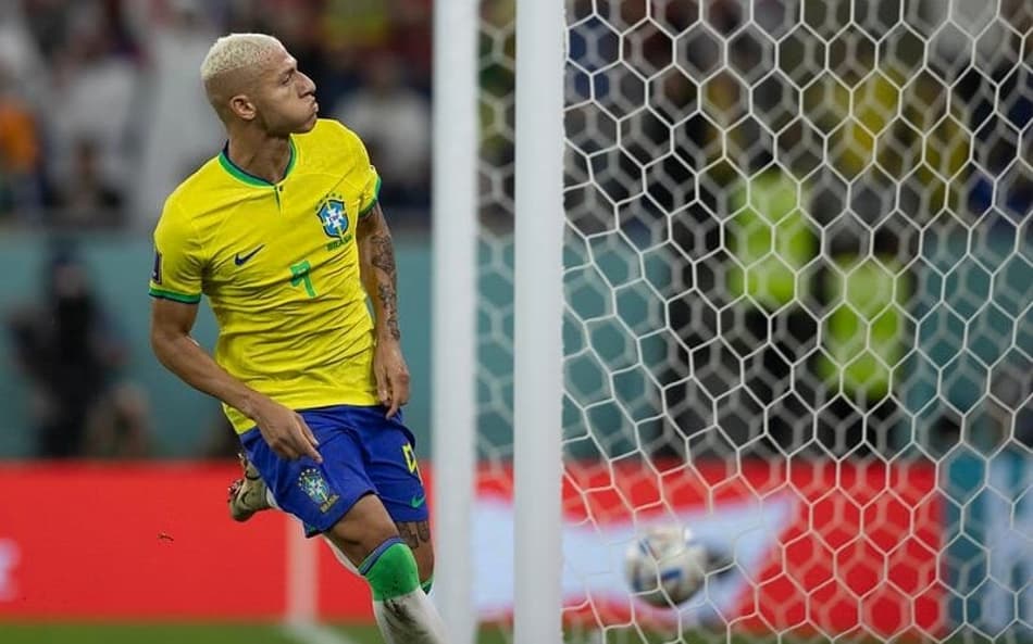 Gol de Richarlison contra a Coreia, na Copa do Qatar, foi o último do jogdor pela Seleção