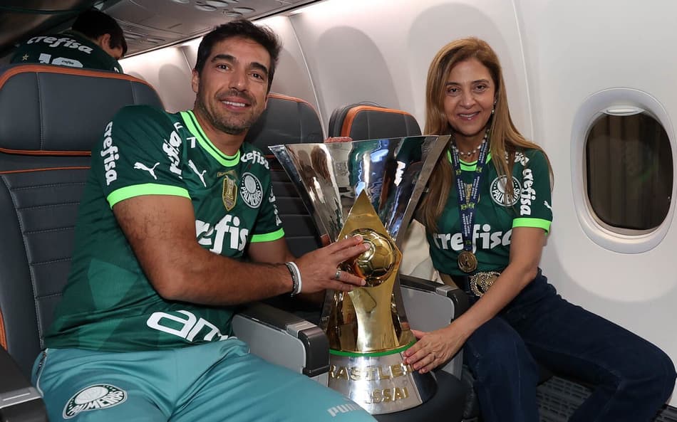 Abel Ferreira e Leila Pereira - Palmeiras