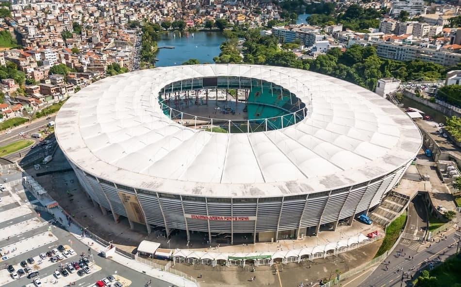 Vista aérea da Arena Fonte Nova (Foto: San Junior / Divulgação)