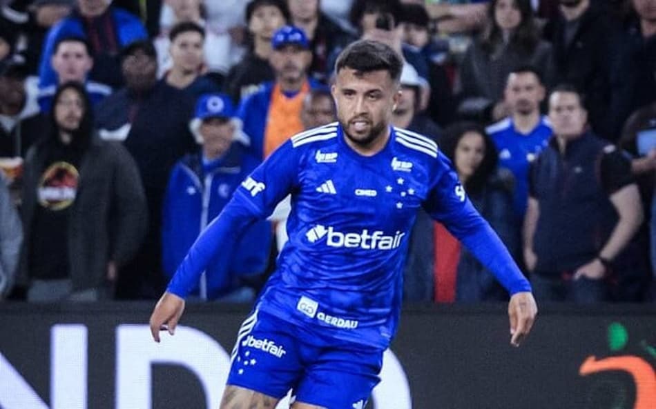 Meia Matheus Henrique, do Cruzeiro, em jogo contra o São Paulo, em Orlando (Foto: Gustavo Aleixo/Cruzeiro)