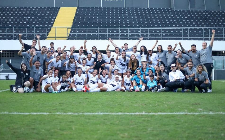Sereias da Vila garantiram vaga nas quartas de final do Brasileirão A2 no último sábado (13), contra o Vasco. (Foto: Reinaldo Campos/ Santos FC)