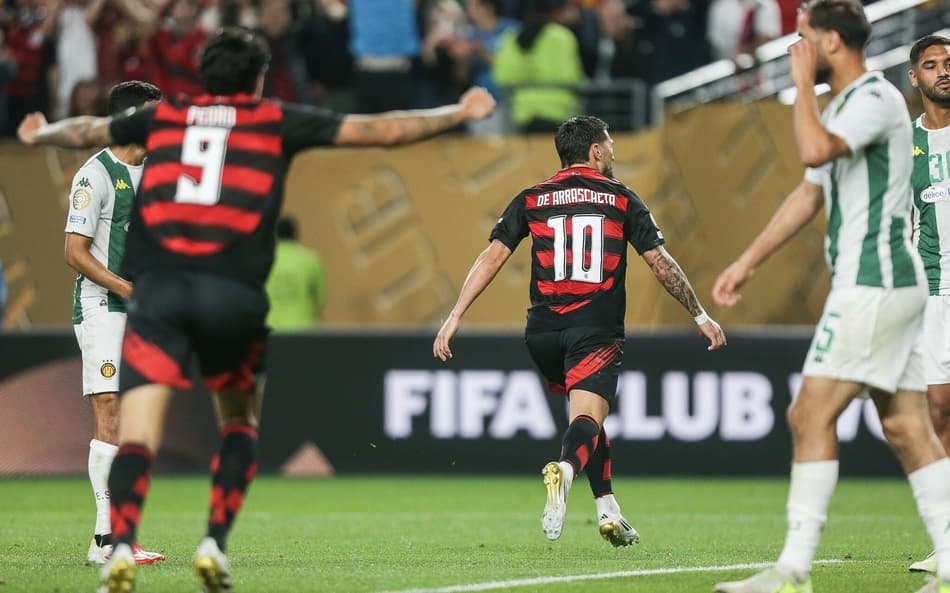 Arrascaeta comemora gol contra o Espérance no Mundial de Clubes (Foto: Gilvan de Souza/Flamengo)