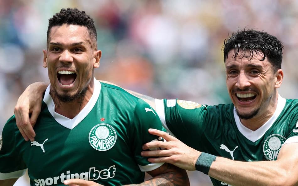Paulinho foi o grande herói do Palmeiras (Foto: Cesar Greco/Palmeiras)