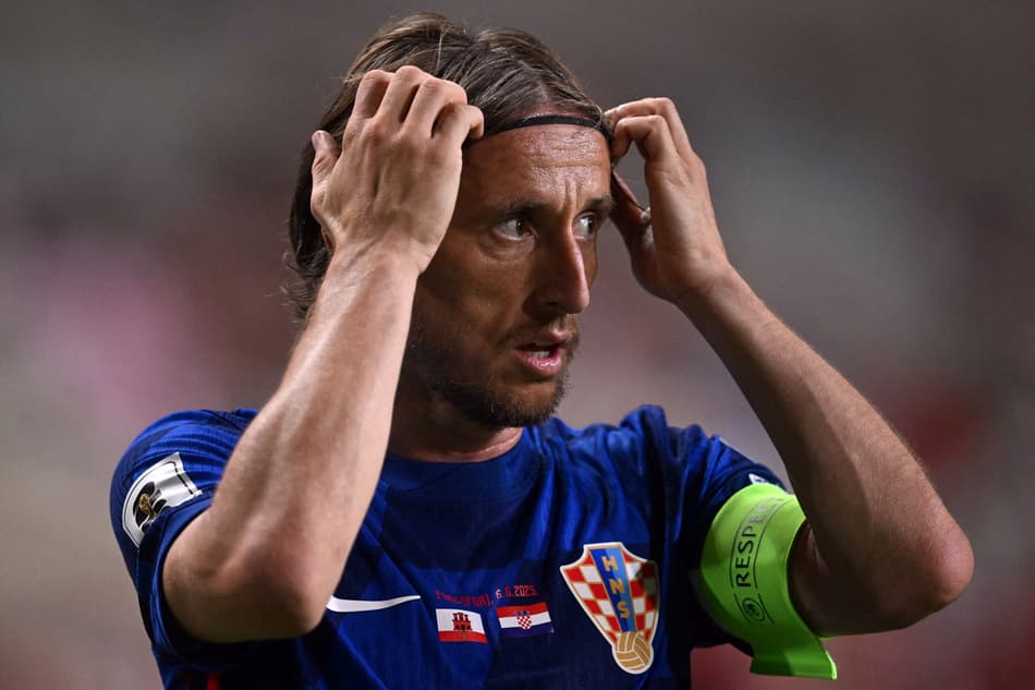 Luka Modric em jogo da Croácia