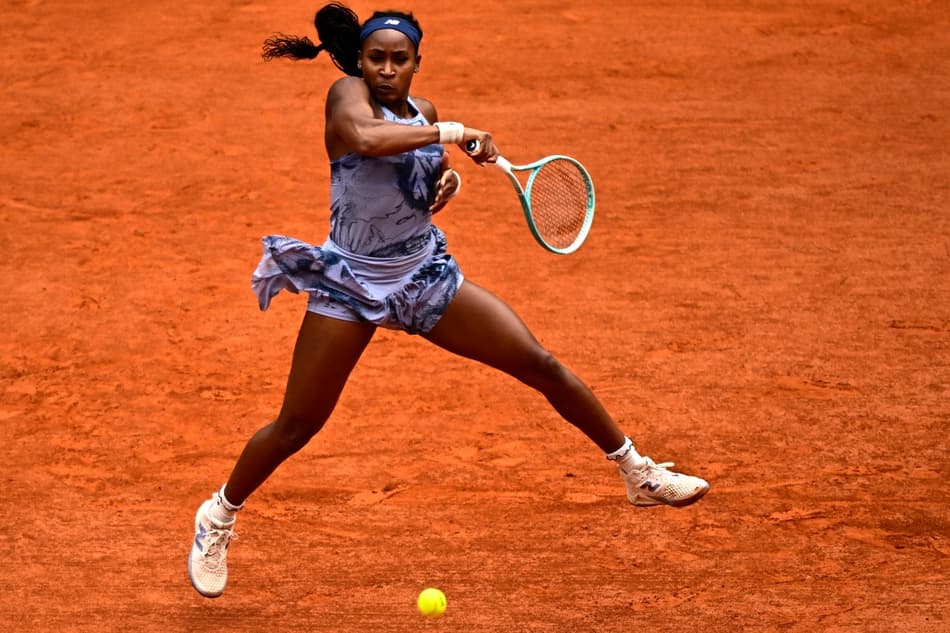 A americana Coco Gauff na final de Roland Garros contra a bielorrussa Aryna Sabalenka (Foto: Alain JOCARD / AFP)