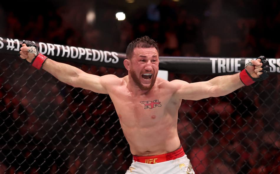 Merab Dvalishvili derrotou Sean O'Malley no UFC 316 (Foto: Elsa/AFP)