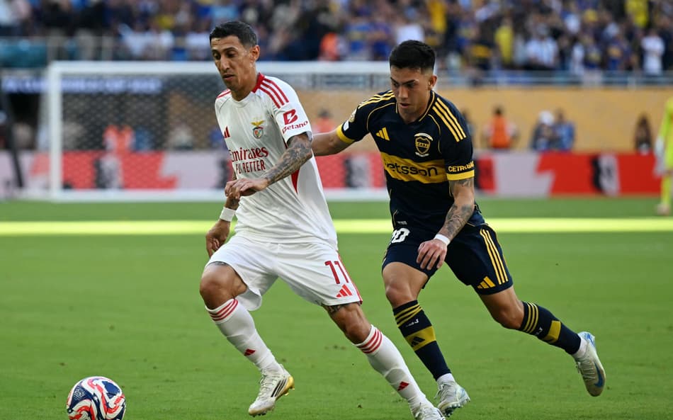 Di María em Benfica x Boca Juniors (Foto: Chandan Khanna / AFP)