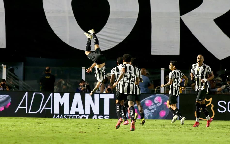 Artur fez o gol do Botafogo contra o Santos (Foto: Maurício de Souza/AGIF)