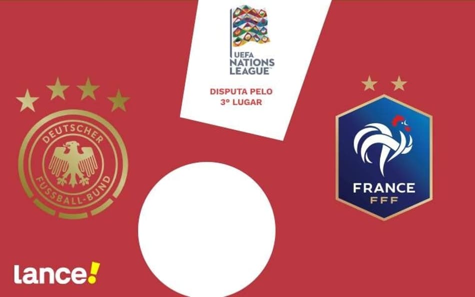 Alemanha x França, na disputa pelo 3º lugar da Nations League (Arte: Lance!)