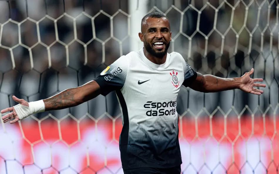 Alex Santana comemora gol pelo Corinthians. (Foto: Rodrigo Coca/Ag. Corinthians)