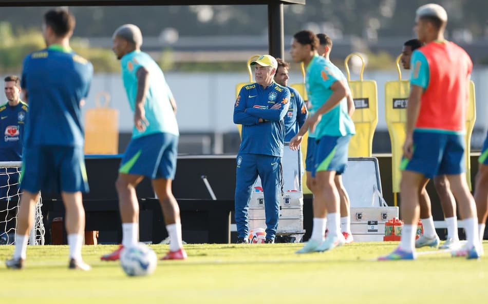 Ancelotti treino Seleção Brasileira