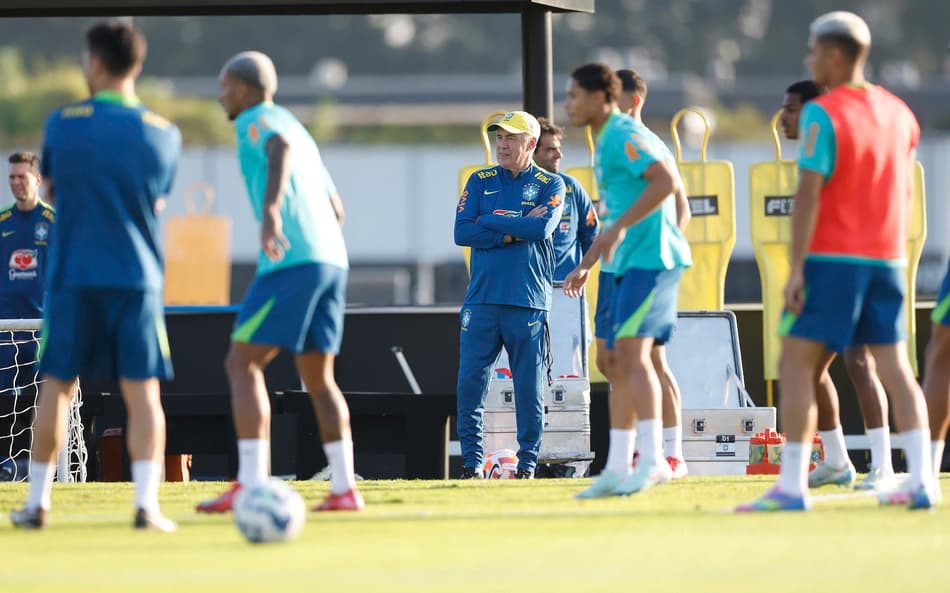 Ancelotti treino Seleção Brasileira