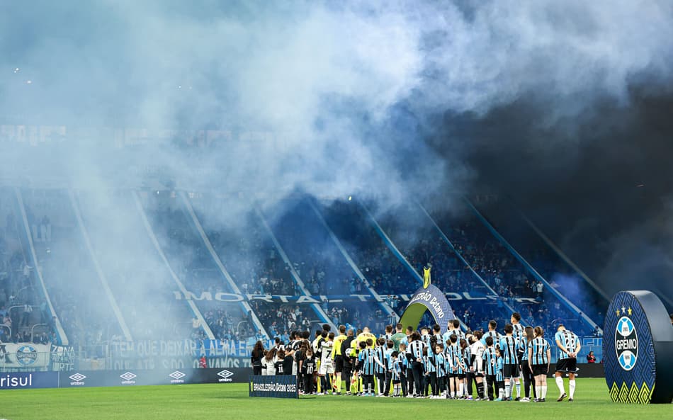 Arena do Grêmio no jogo entre Grêmio e Corinthians. (Foto: Maxi Franzoi/AGIF)