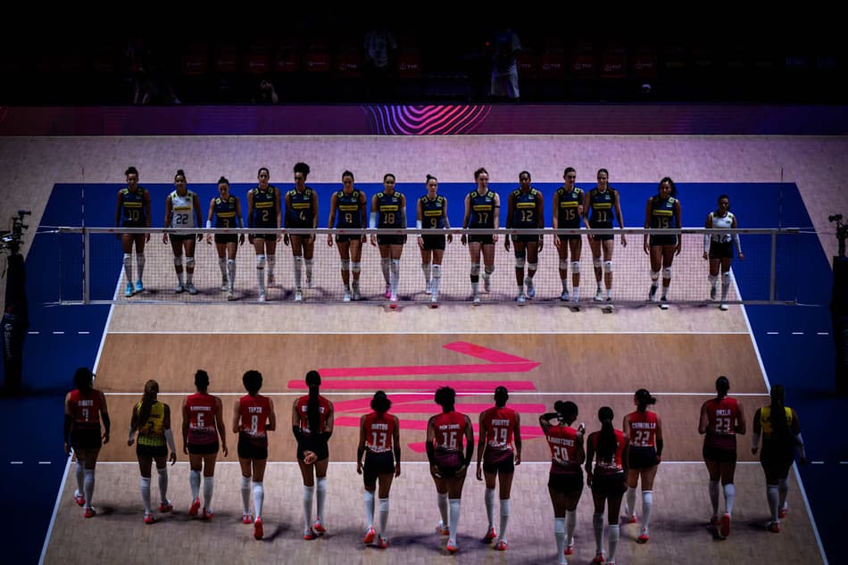 Brasil x República Dominicana, pela VNL feminina 2025 (foto: volleyballworld)