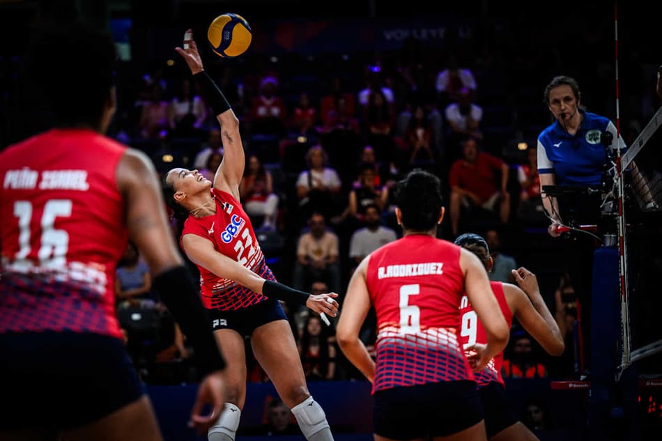 Brasil x República Dominicana, pela VNL feminina 2025 (foto: volleyballworld)