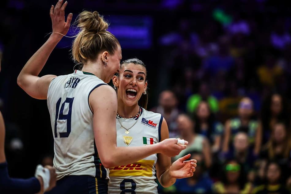 Brasil x Itália, pela VNL feminina, no Maracanãzinho (foto: VNL)