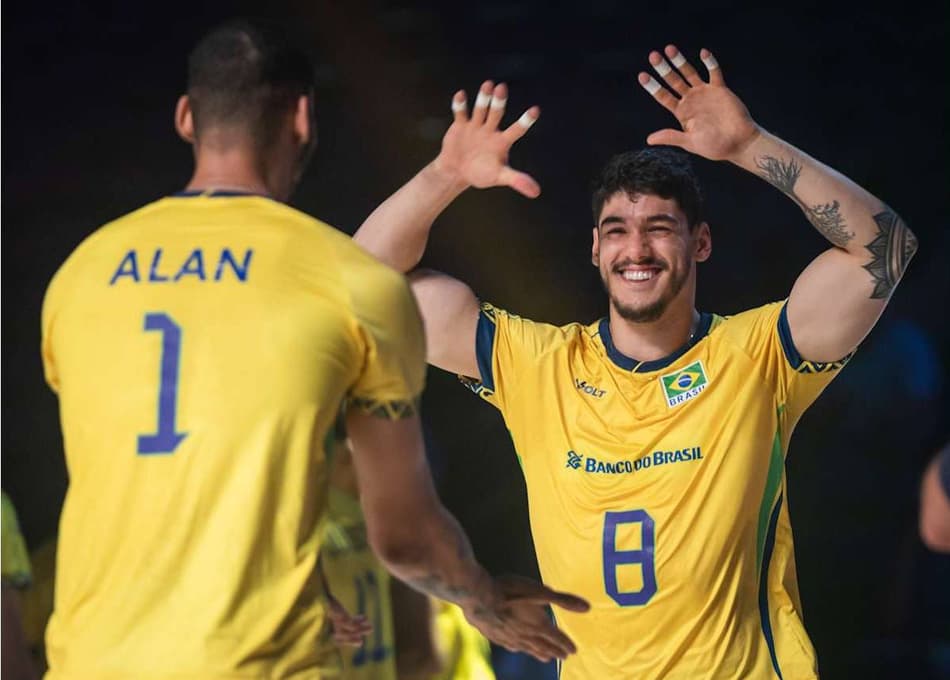 Brasil x Canadá pela VNL masculina (foto: volleyballworld)