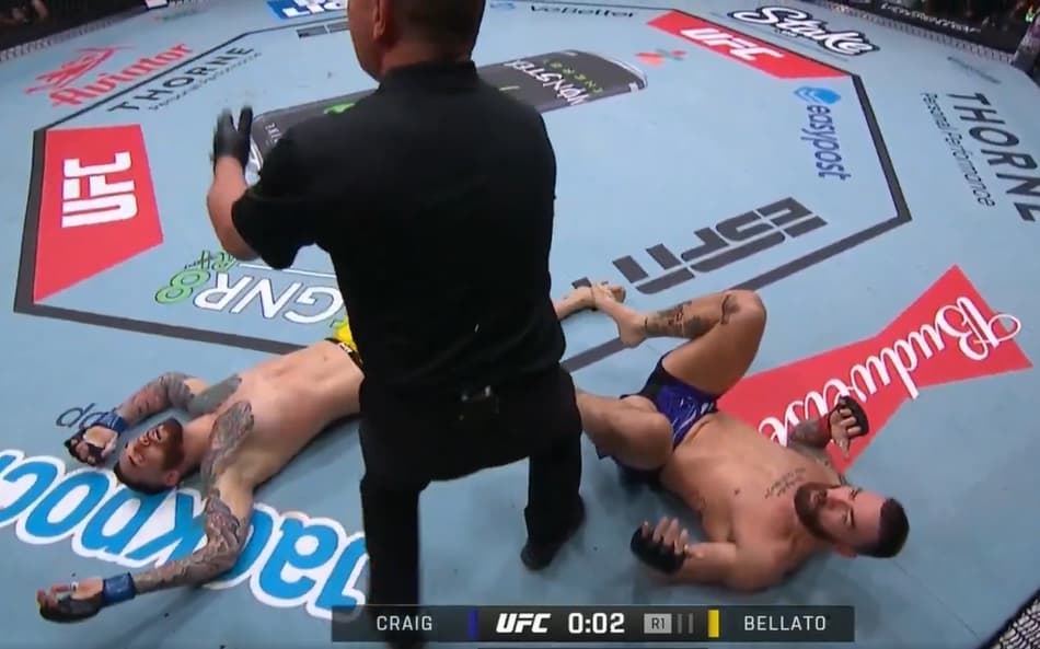 Paul Craig x Rodolfo Bellato no UFC Atlanta (reprodução UFC)