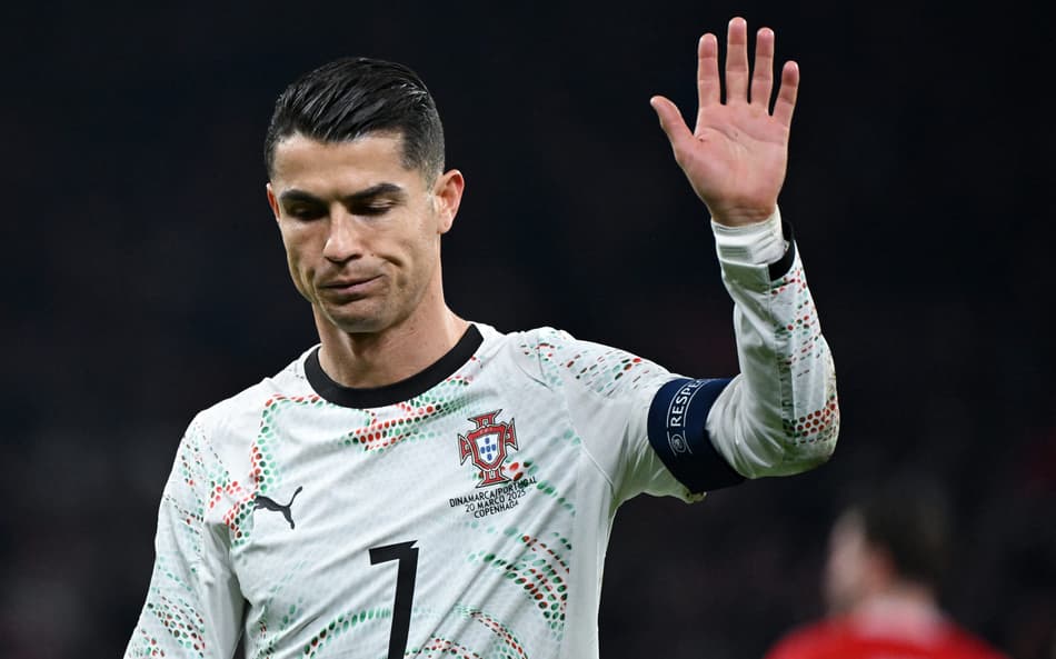 Cristiano Ronaldo teve atuação apagada por Portugal contra a Dinamarca, pela Liga das Nações