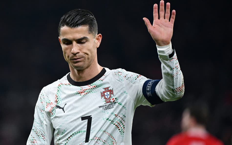 Cristiano Ronaldo teve atuação apagada por Portugal contra a Dinamarca, pela Liga das Nações