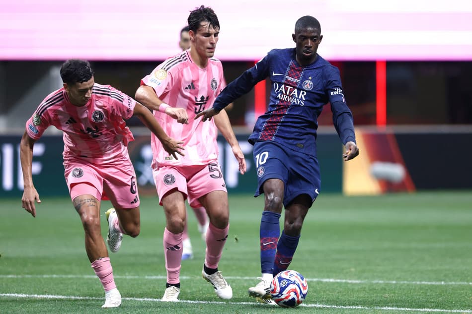 Dembélé é marcado por Redondo no duelo entre PSG e Inter Miami, pelo Mundial de Clubes