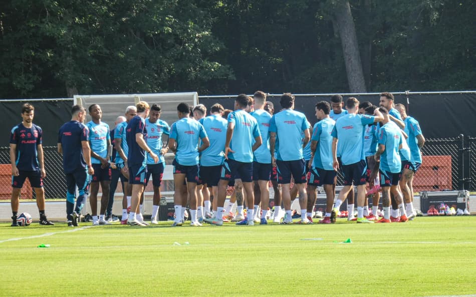 Elenco Flamengo treino EUA Mundial