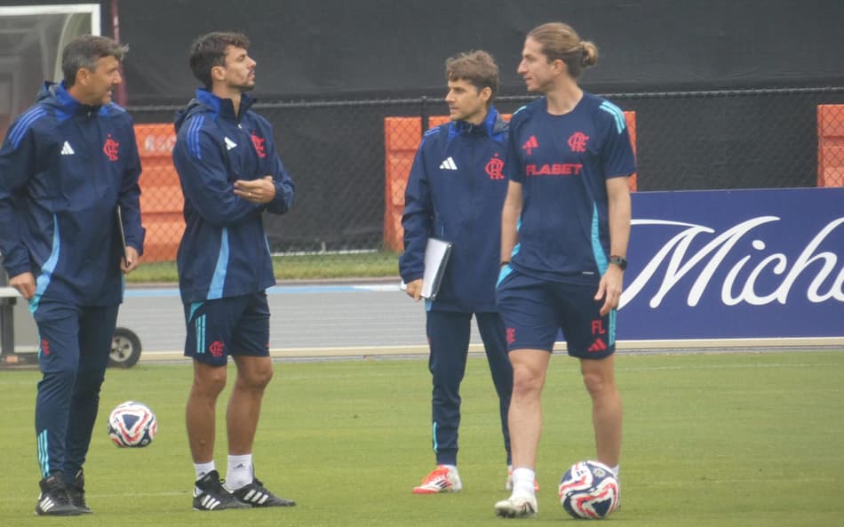 Filipe Luís treino Flamengo Mundial EUA