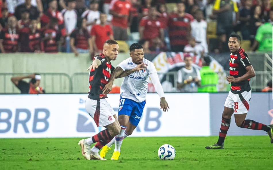 Partida entre Flamengo e Fortaleza, pelo Brasileirão (Foto: Baggio Rodrigues/Fortaleza EC)
