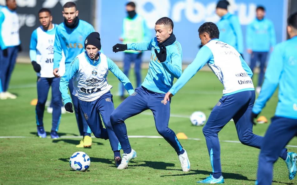 Grêmio treina em dois turnos nesta quinta-feira (26). (Foto: Lucas Uebel/Grêmio FBPA)