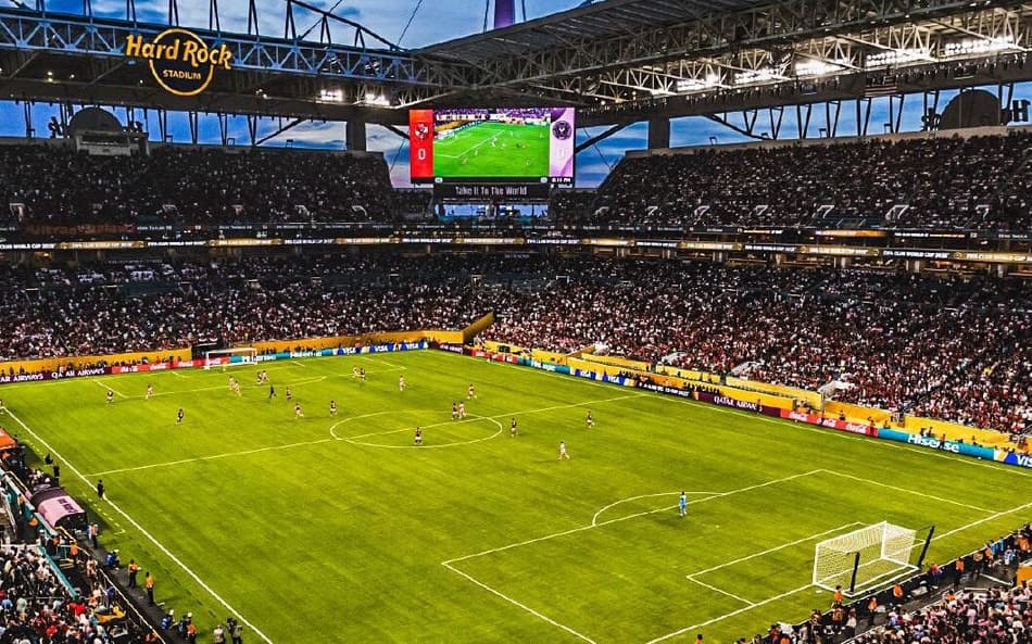 Jogo entre Inter Miami e Al-Ahly no Mundial de Clubes