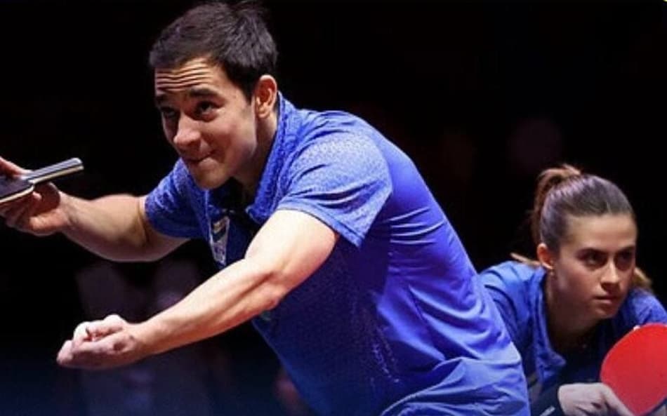 Hugo Calderano e Bruna Takahashi (divulgação CBTM)