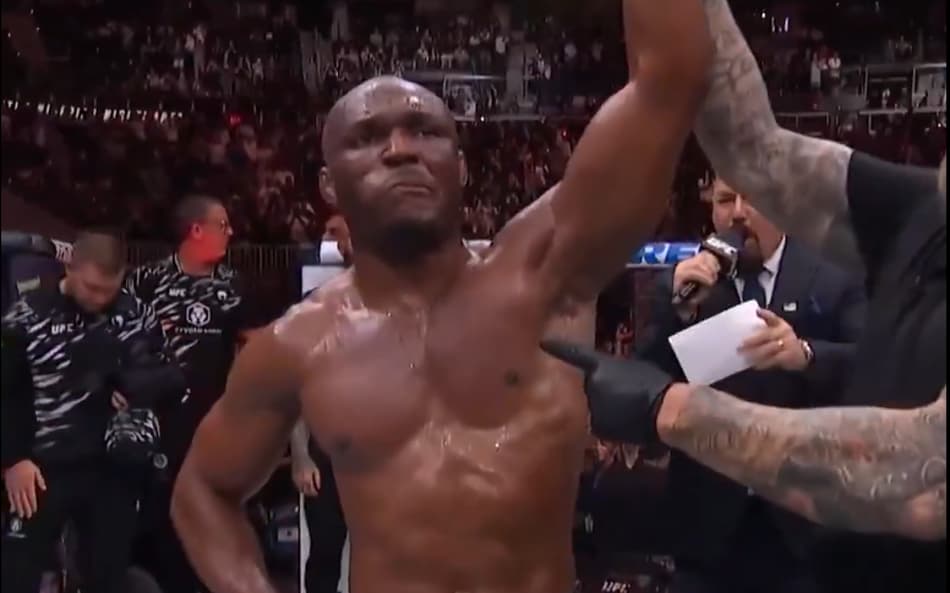 Kamaru Usman vence no UFC Atlanta (reprodução UFC)