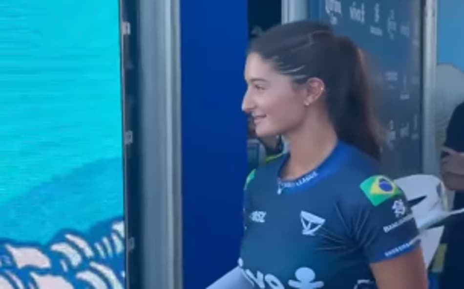 Luana Silva nas quartas de final em Saquarema (foto: instagram WSL Brasil)
