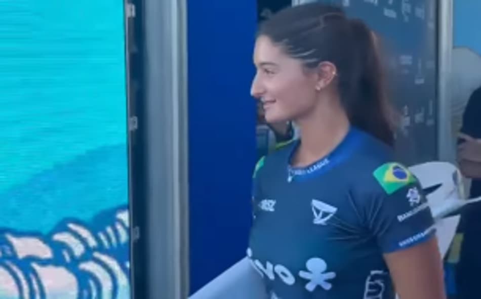 Luana Silva nas quartas de final em Saquarema (foto: instagram WSL Brasil)