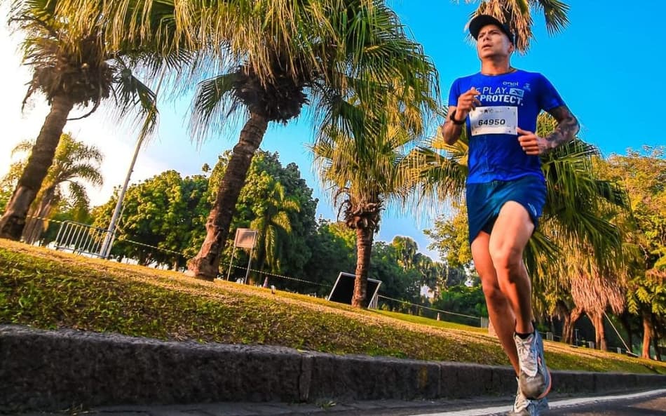 Marcinho, atleta que vai voltar a correr a Maratona do Rio (acervo pessoal)