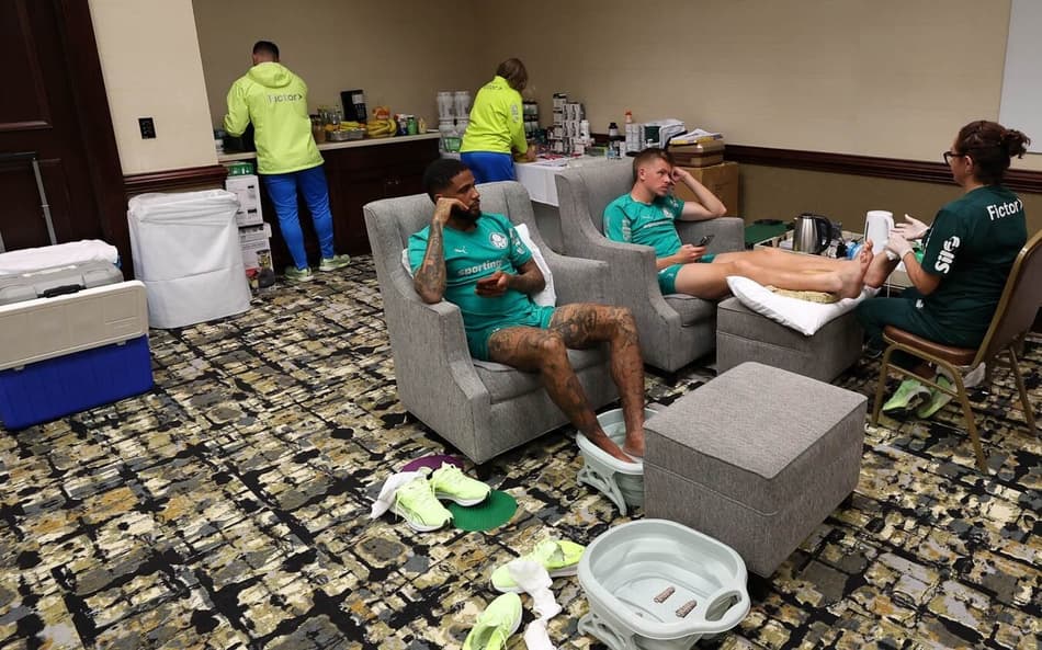 Palmeiras faz adaptação em hotel nos Estados Unidos para recriar ‘Centro de Excelência’; veja fotos