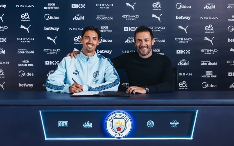 Reijnders foi anunciado como contratação do Manchester City para o Mundial de Clubes (Foto: Divulgação/Manchester City)