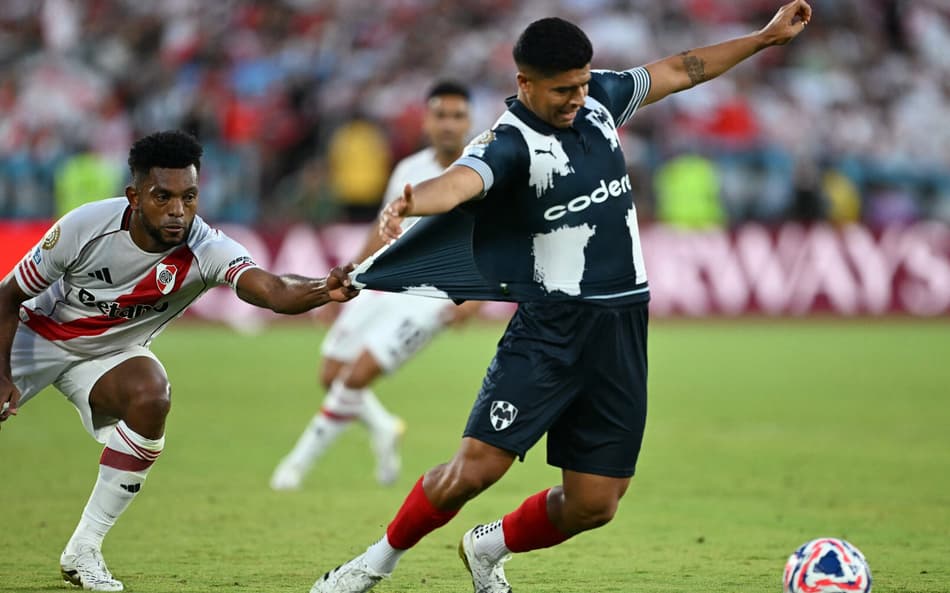 Partida entre River Plate e Monterrey, pelo Mundial de Clubes (Foto: Yuri Cortez/AFP)