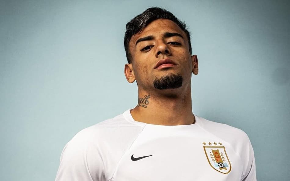 Lucho Rodríguez com a camisa do Uruguai (Foto: redes sociais)