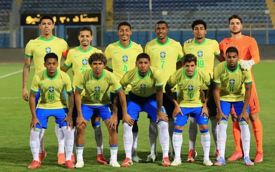 Seleção brasileira sub-20 realizou três amistosos no Egito (Foto: Reprodução/Gustavo Prado)