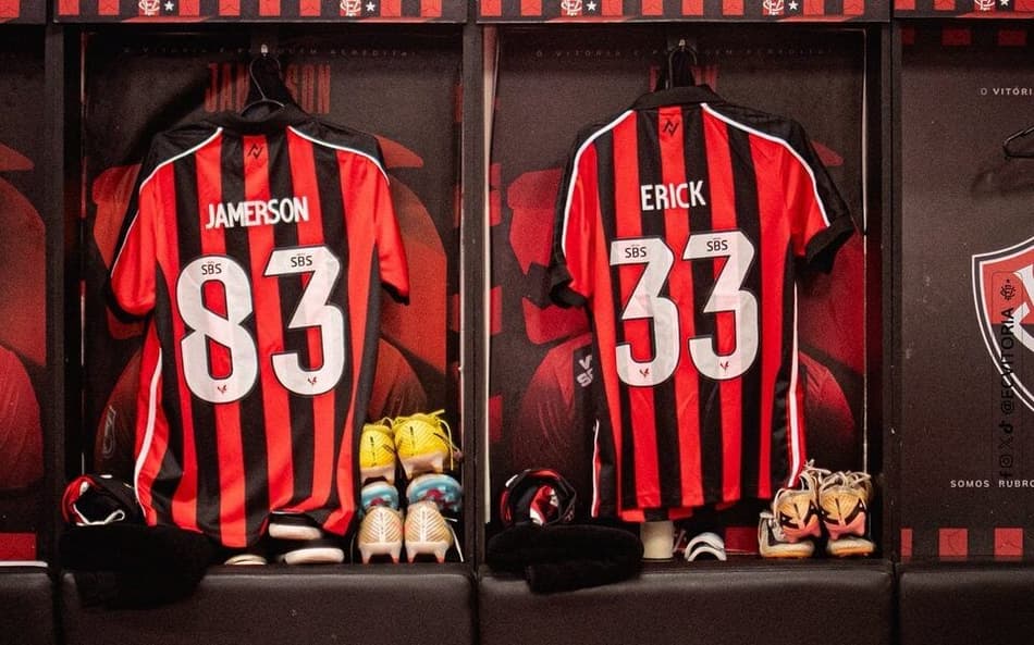 Vestiário do Vitória antes da partida contra o Cruzeiro (Foto: Victor Ferreira / EC Vitória)