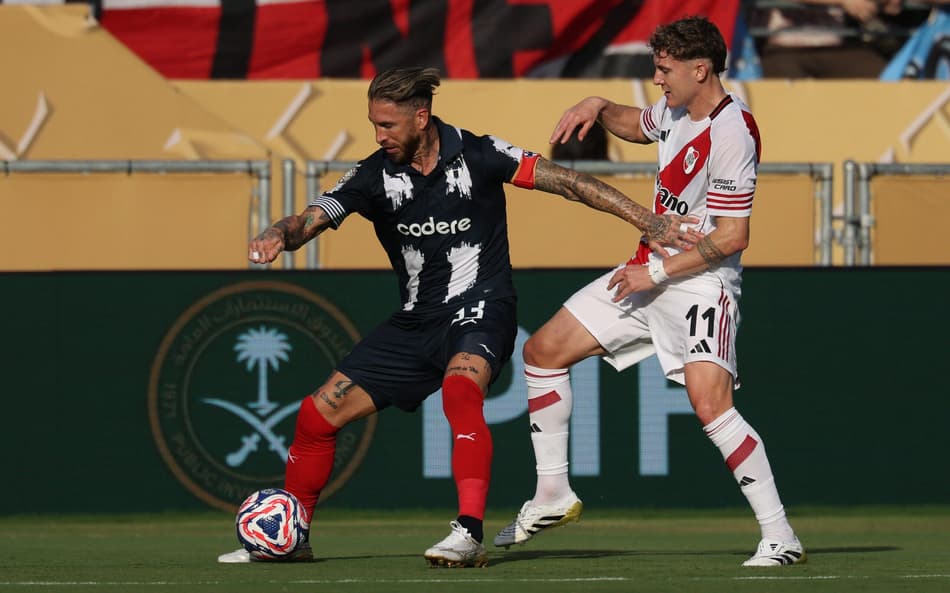 Sergio Ramos em River Plate x Monterrey (Foto: Patrick T. Fallon/AFP)