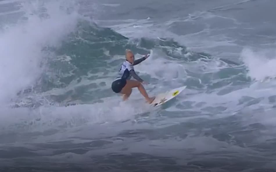 Tatiana Weston-Webb no WSL de Saquarema (reprodução WSL)